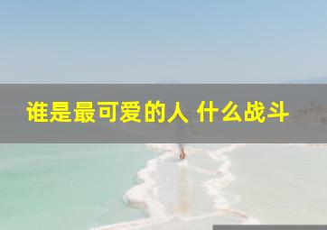 谁是最可爱的人 什么战斗